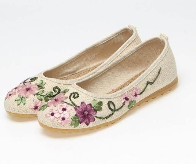 Vintage Ballerina Flat Shoes - Image 1