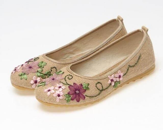 Vintage Ballerina Flat Shoes