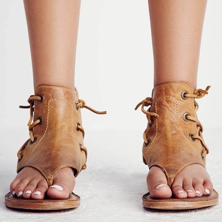 Women Vintage Gladiator Sandals Flip-Flops - Image 4