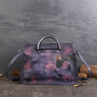 Pure Leather Flower Pattern Cute Women Bags - Image 9