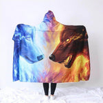 3d Ice and Fire Wearable Hooded Blanket - MaviGadget