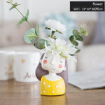 Cute Girl Flowerpot Home Decor Vase - MaviGadget