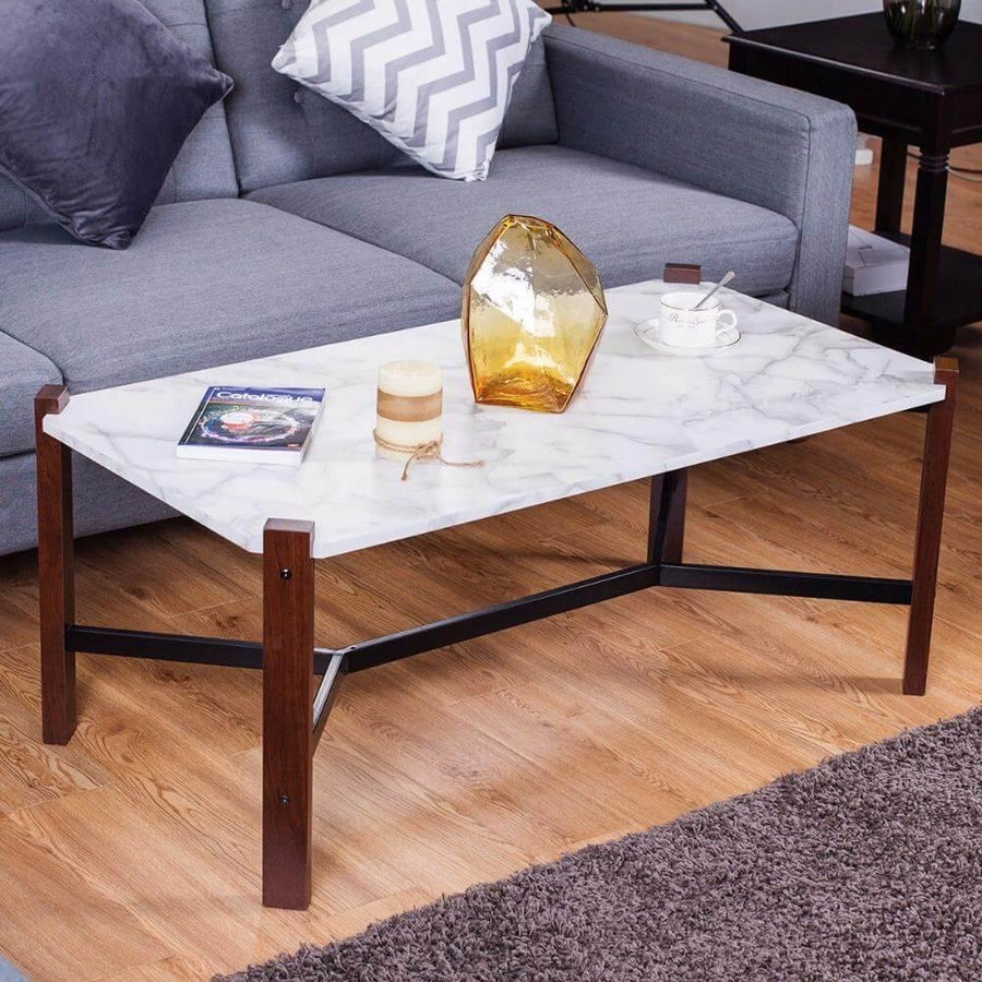 Marble Top  Accent Cocktail  Coffee Table - Image 4