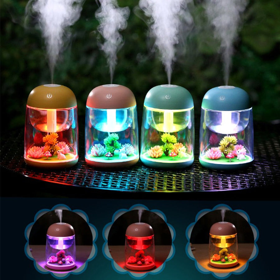 Mini LED Mist Forest Transparent Humidifier - Image 2