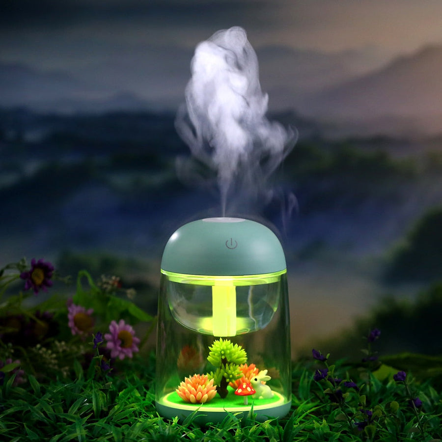Mini LED Mist Forest Transparent Humidifier - Image 0