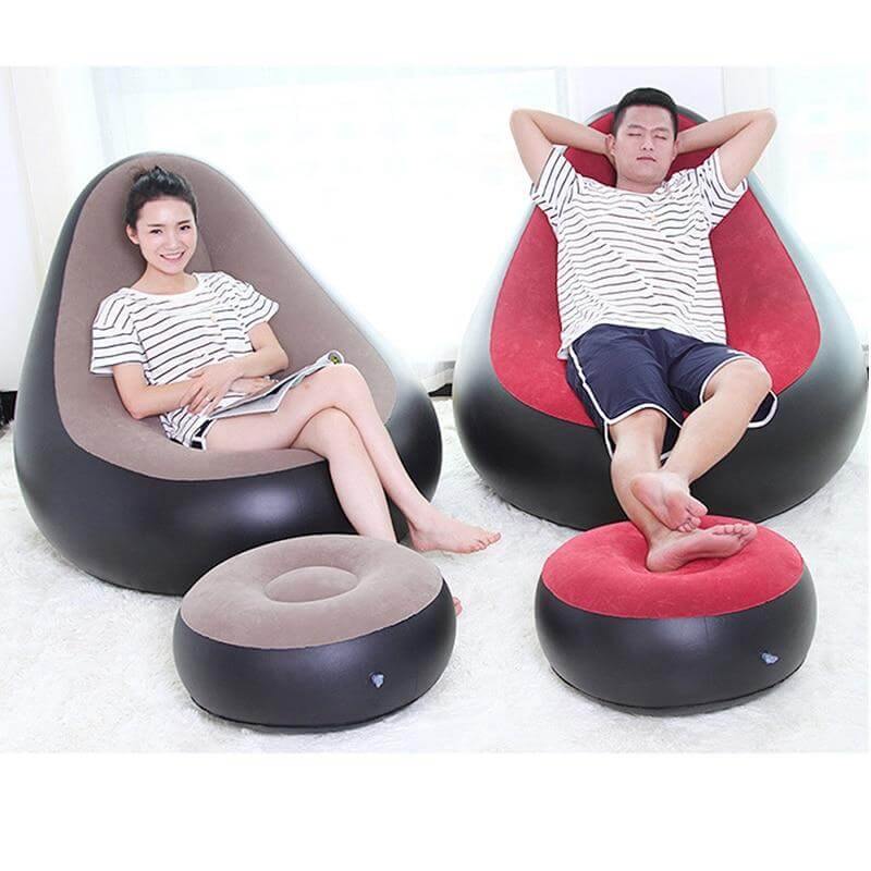 Comfy Modern Beanbag Cushion Sofa - Image 0