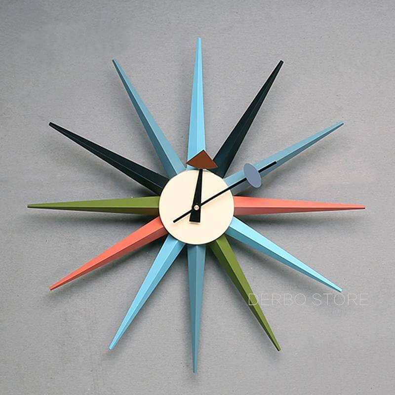 Modern Design Starburst Shape Wall Clock - MaviGadget