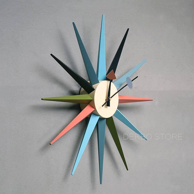 Modern Design Starburst Shape Wall Clock - MaviGadget