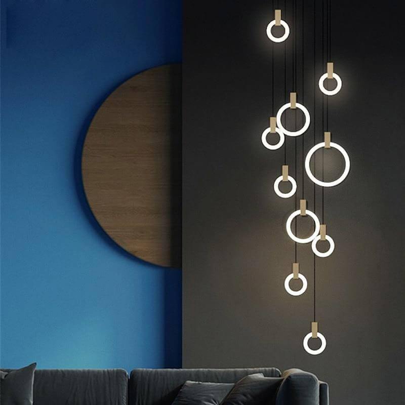 Aluminum Rings Hanging Lights