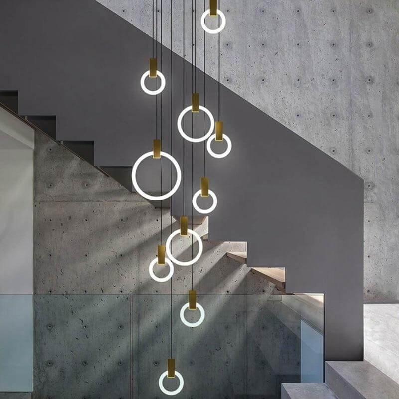 Aluminum Rings Hanging Lights - Image 3