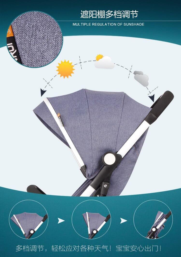 Simple Airport Friendly New Baby Stroller - Image 6