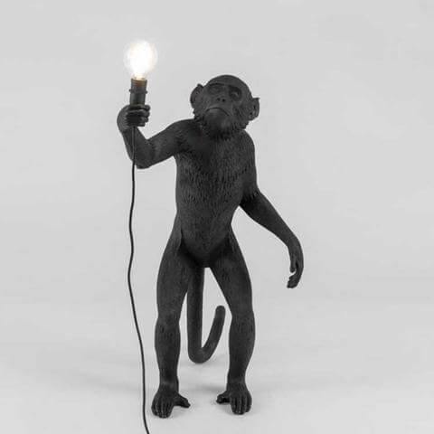 Modern Black Pendant Monkey Lamp - Image 16