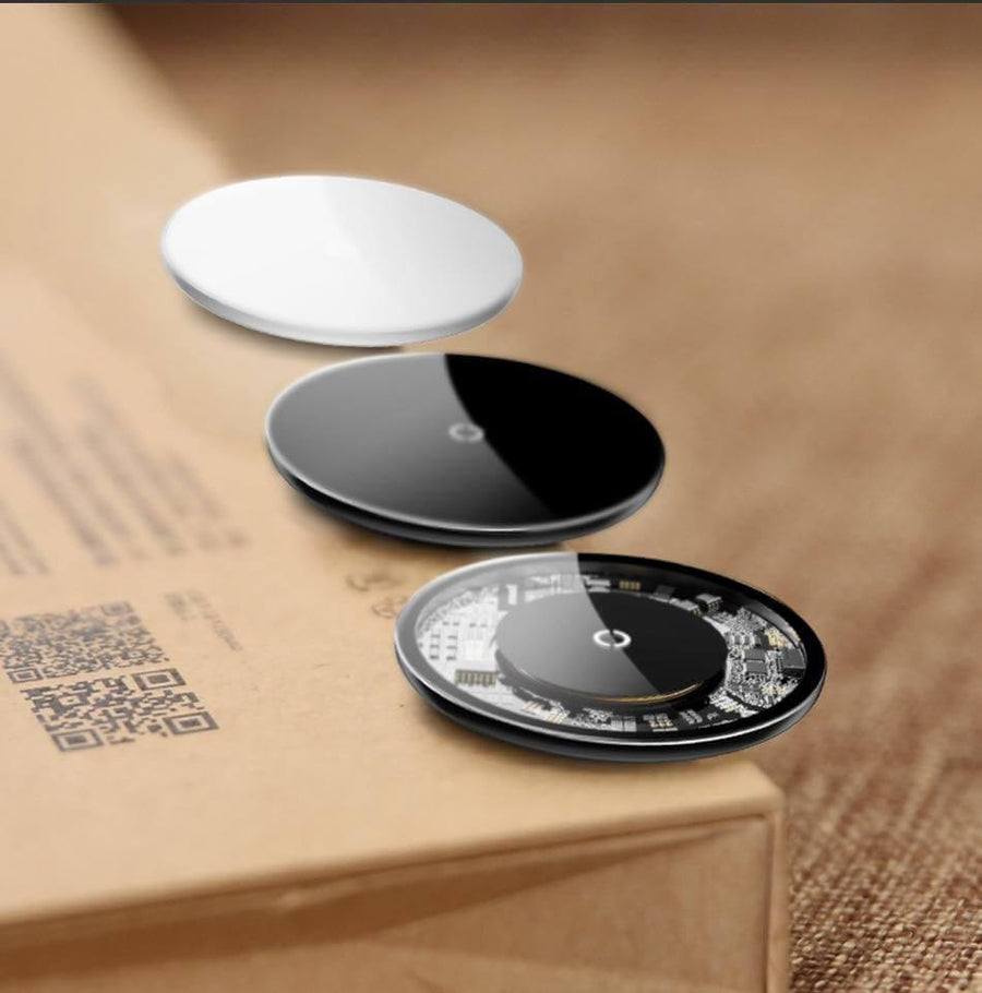 Stylish Transparent Wireless Charging Pad for Wireless Charging Supported Phones - Image 0