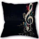 Decorative Comfy Musical Notes Pillow Case - MaviGadget