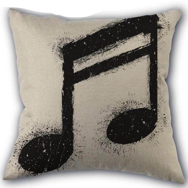 Decorative Comfy Musical Notes Pillow Case - MaviGadget