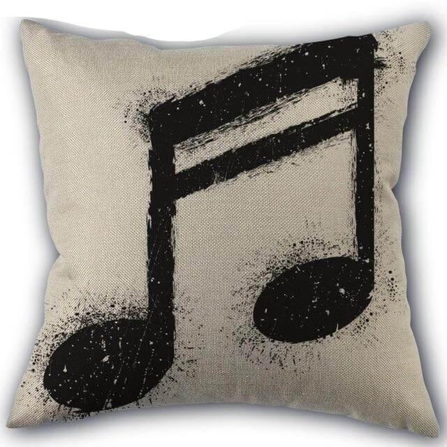 Decorative Comfy Musical Notes Pillow Case - Image 8