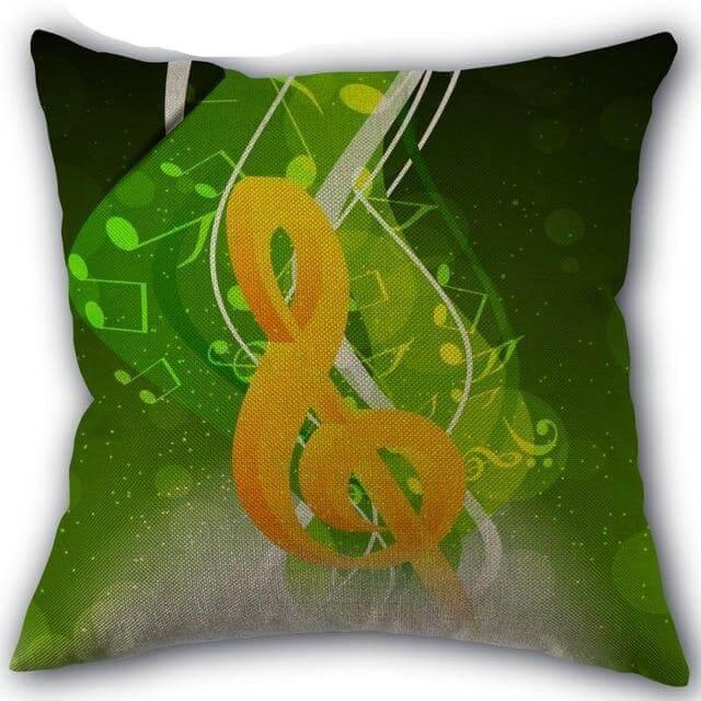 Decorative Comfy Musical Notes Pillow Case - Image 1