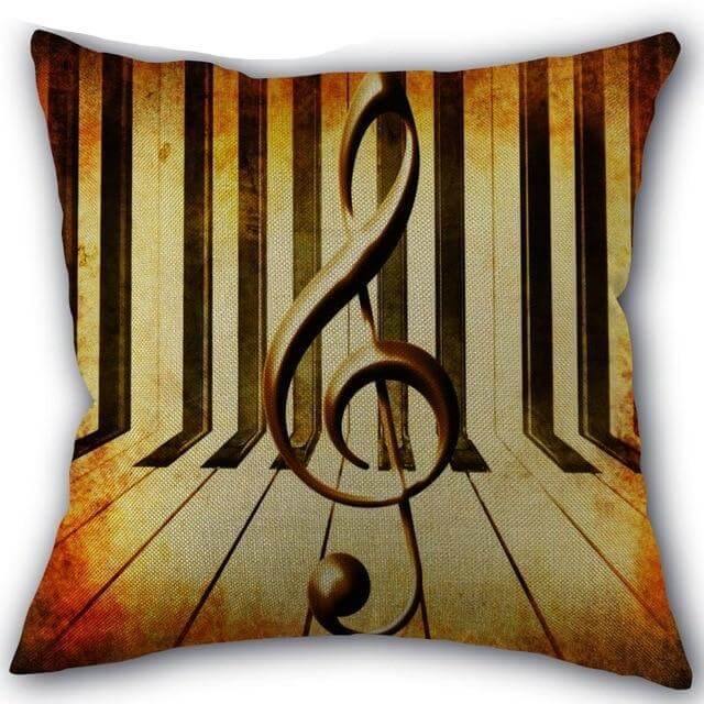 Decorative Comfy Musical Notes Pillow Case - MaviGadget