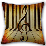 Decorative Comfy Musical Notes Pillow Case - MaviGadget