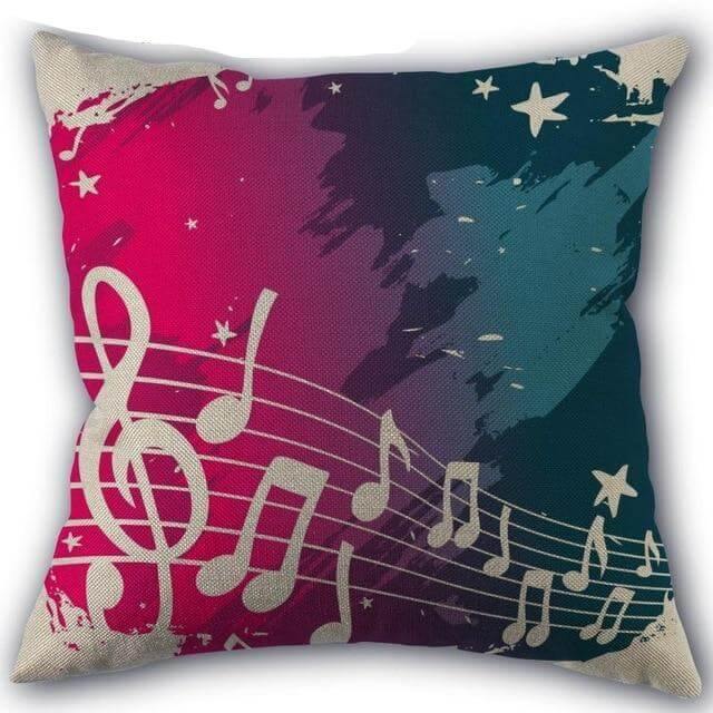 Decorative Comfy Musical Notes Pillow Case - MaviGadget