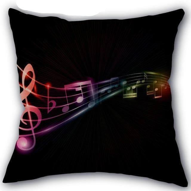 Decorative Comfy Musical Notes Pillow Case - Image 9