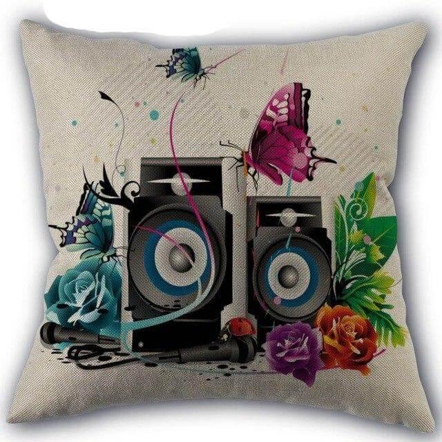 Decorative Comfy Musical Notes Pillow Case - MaviGadget