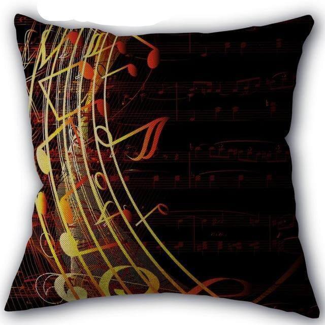 Decorative Comfy Musical Notes Pillow Case - MaviGadget