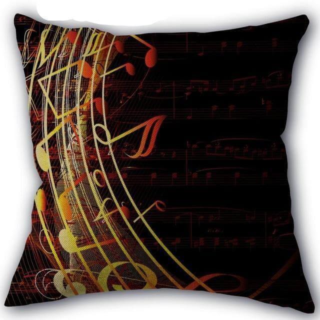 Decorative Comfy Musical Notes Pillow Case - Image 18