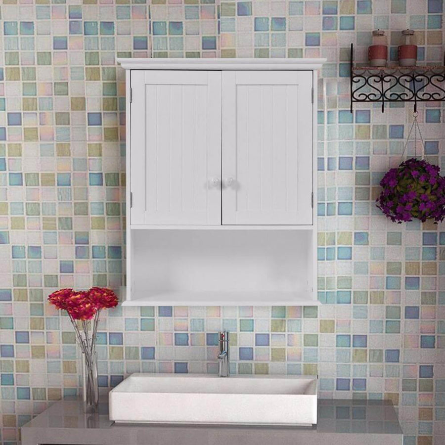 Wall Mount Medicine Bathroom Cabinet Modern Storage Organizer - Image 4