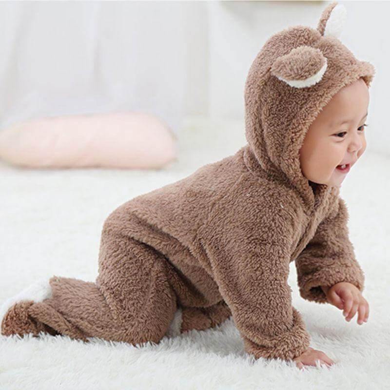 3D Warm Bear Jumpsuit for Baby - Image 0
