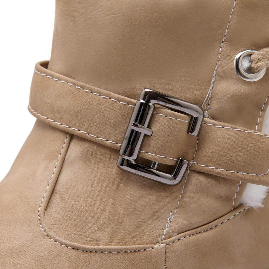 Thick Stylish Colorful Snow Boots for Women - Image 7