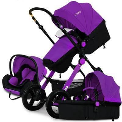 European 3 in 1 Baby Strollers with baby basket and carriage - Image 5
