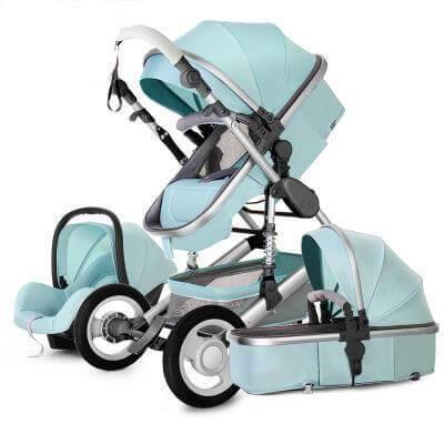 European 3 in 1 Baby Strollers with baby basket and carriage - Image 1