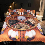 3PCS 3D Wild Animal Native American Dreamcatcher Comfortable Duvet Cover Bedding set