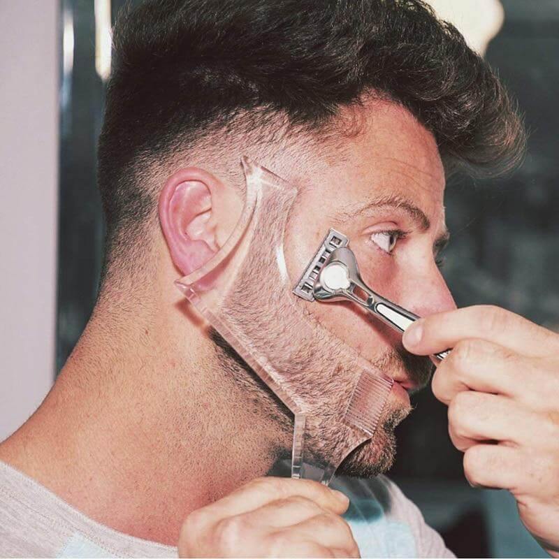 Men Transparent Beard Shaper - Image 0
