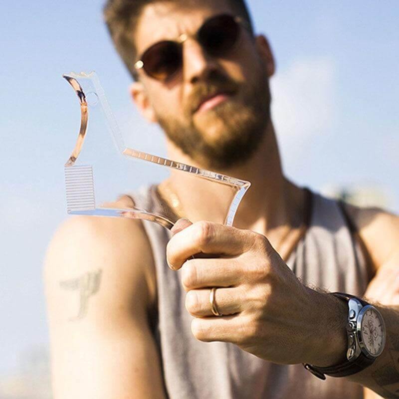 Men Transparent Beard Shaper