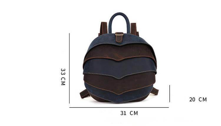 Genuine Leather Modern Retro Men Backpack - Image 4