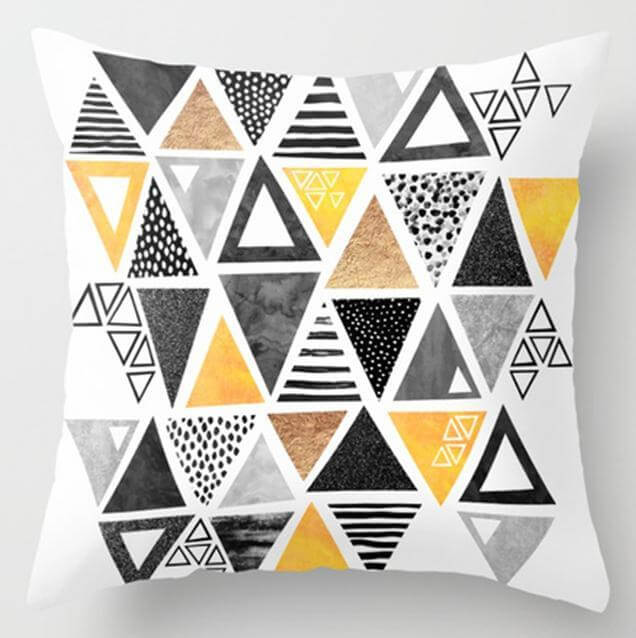 Irregular Triangle Pattern Pillow Cases - Image 14