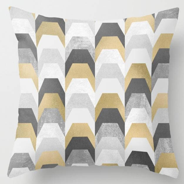 Irregular Triangle Pattern Pillow Cases - MaviGadget