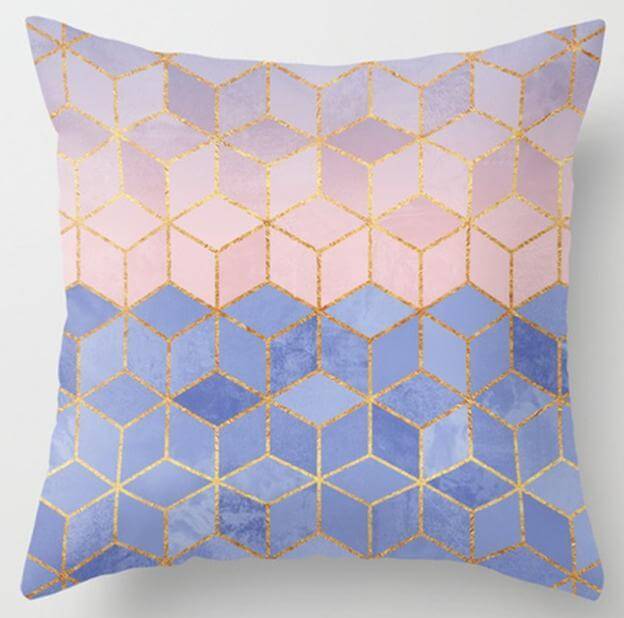 Irregular Triangle Pattern Pillow Cases - Image 4