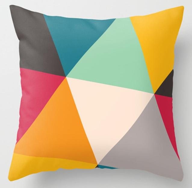 Irregular Triangle Pattern Pillow Cases - MaviGadget