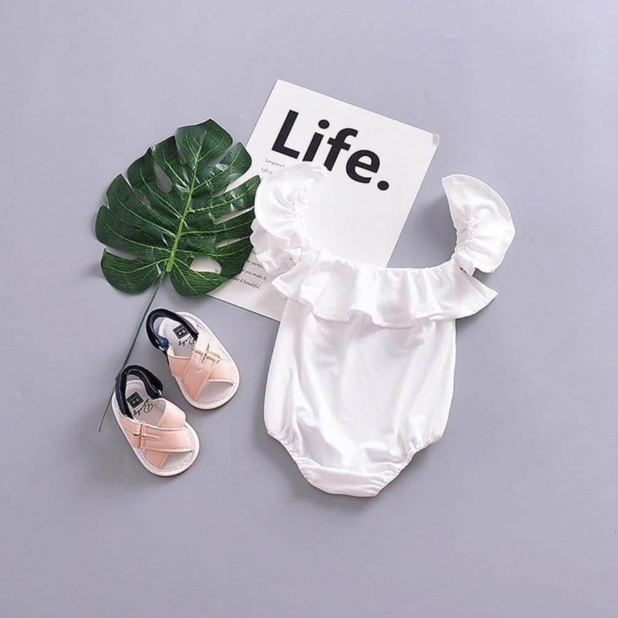 Sweet Princess Ruffles Sleeve Jumpsuit For Baby - Image 5