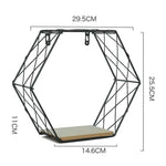 Iron Grid Wall Shelf - MaviGadget