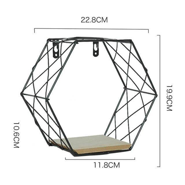 Iron Grid Wall Shelf - MaviGadget