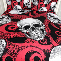 3pcs Skulls and Octopus Tentacles Hand Duvet Cover Bedding Set - Image 3