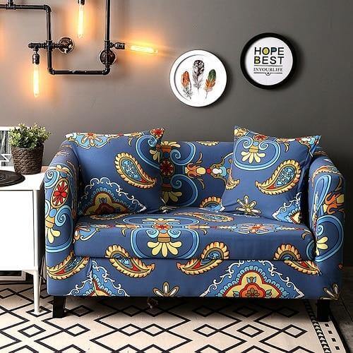 Universal Modern Colorful Cute Loveseat Sofa Covers - Image 1