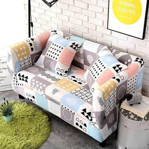 Universal Modern Colorful Cute Loveseat Sofa Covers - Image 15