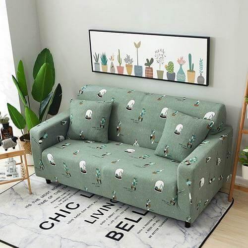 Universal Modern Colorful Cute Loveseat Sofa Covers - Image 2