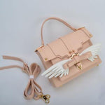 Angel Wing Lock Genuine Leather Women Bag