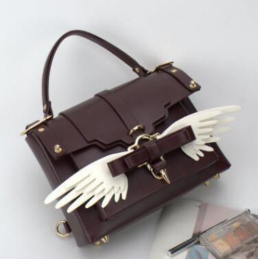 Angel Wing Lock Genuine Leather Women Bag - Image 9